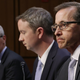 Facebook General Counsel Colin Stretch, Twitter acting General Counsel Sean Edgett and Google Law Enforcement and Information Security Director Richard Salgado testify before the Senate Judiciary Committee’s Crime and Terrorism Subcommittee on Capitol Hill in Washington, D.C., on Oct. 31, 2017, about Russian attempts to spread disinformation and purchase political ads on their platforms during the 2016 presidential election cycle. (Chip Somodevilla/Getty Images)
